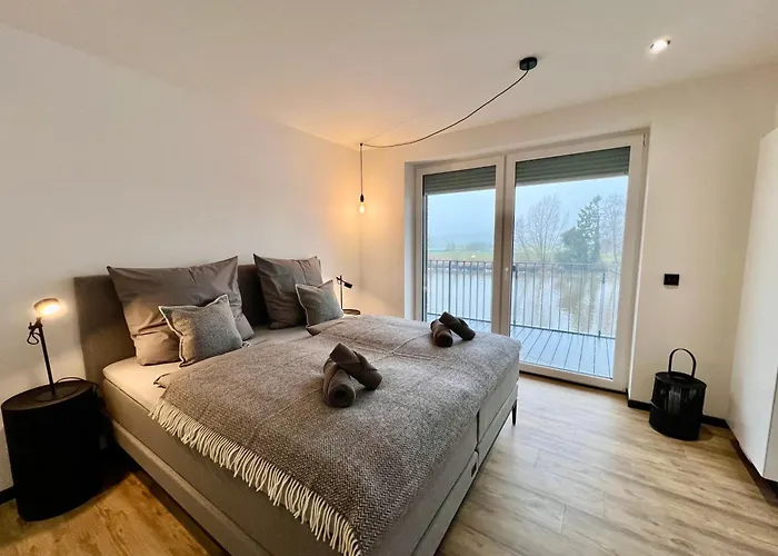 Daire Apartmenthaus An Der Schwebefaehre 7